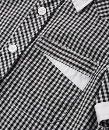 Boy shirts black white square - Click Image to Close